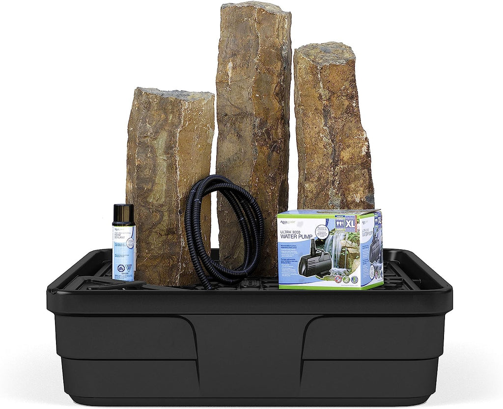 Mongolian Basalt Columns Set of 3 Landscape Fountain Kit